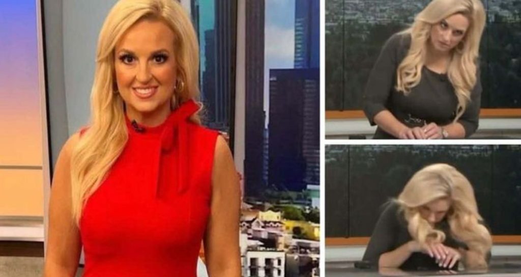 Periodista se desmaya en plena transmisión del pronóstico del tiempo