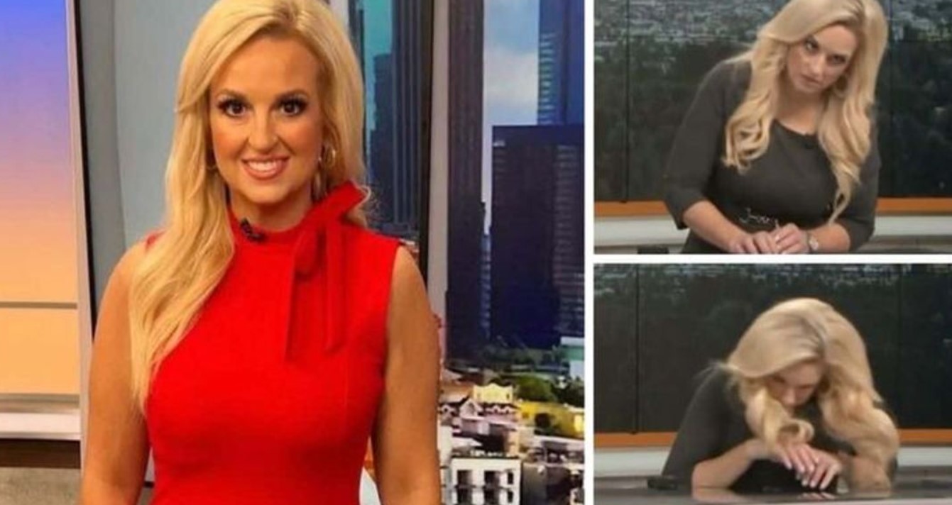 Periodista se desmaya en plena transmisión del pronóstico del tiempo