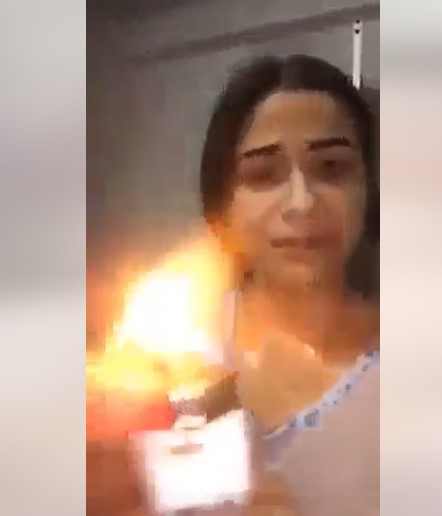 Mujer se prende fuego en medio de un cuadro depresivo por desamor