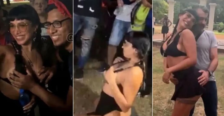 Influencer causa controversia al desnudarse y realizar baile erótico en parque público de Rosario