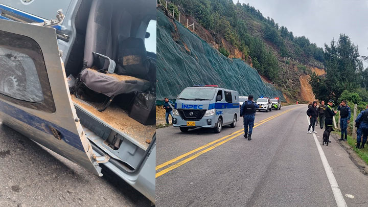 Camioneta del Inpec en Norte de Santander fue atacada con explosivos