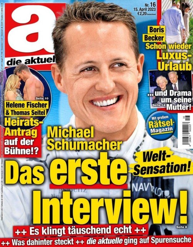 La revista alemana "Die Aktuelle" despide a su directora por falsa entrevista con Michael Schumacher