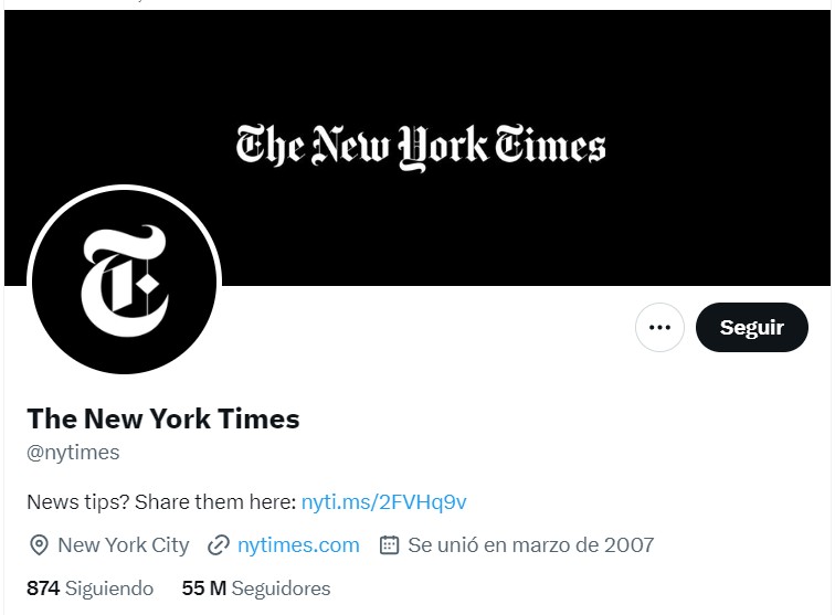 El New York Times pierde su marca de verificación azul en Twitter por negarse a pagar la suscripción "premium"