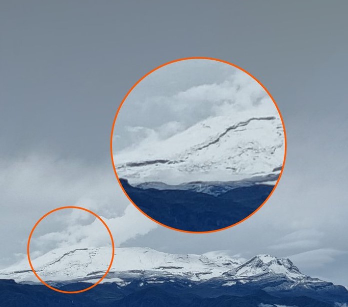 Servicio Geológico Colombiano aclara que no hay grietas en el Nevado del Ruiz