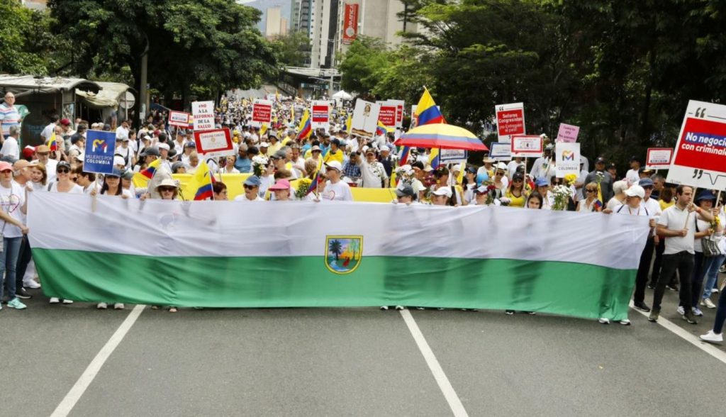 Así transcurrió la jornada de protestas contra el gobierno del presidente Gustavo Petro