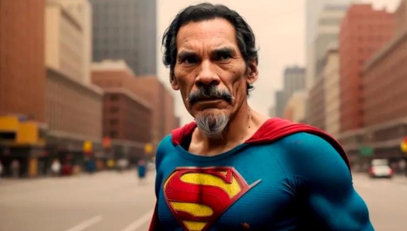 Fan de "El Chavo del 8" utilizó la IA para recrear a Don Ramón como Superman