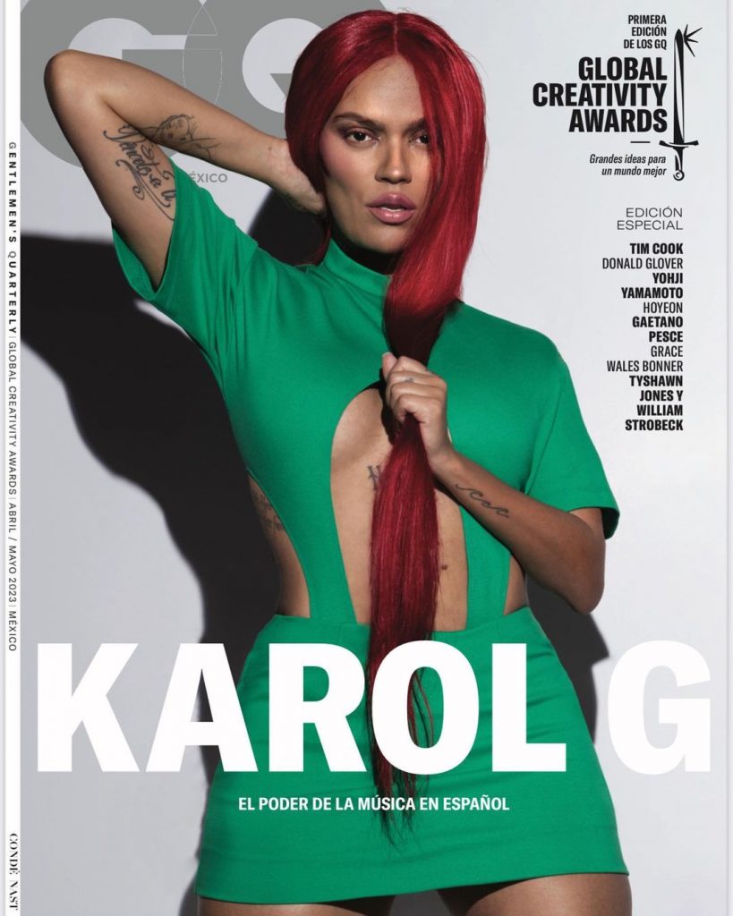 Karol G compartió en sus redes las fotos originales de la polémica portada de la revista GQ