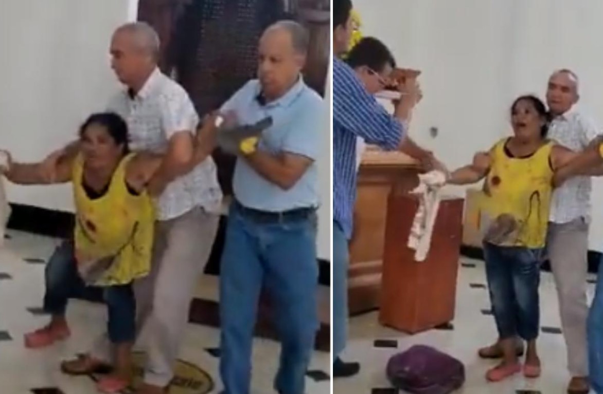 Mujer supuestamente poseída intentó destruir estatua del Divino Niño Jesús en iglesia de Cereté, Córdoba