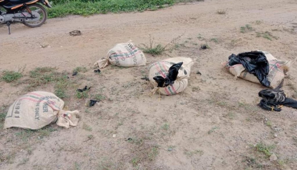 Hallazgo de cuerpos humanos en sacos abandonados en Riohacha