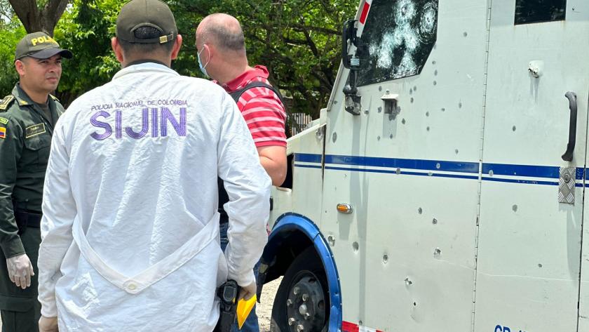 Capturan a responsables del robo de carro de valores en Valledupar