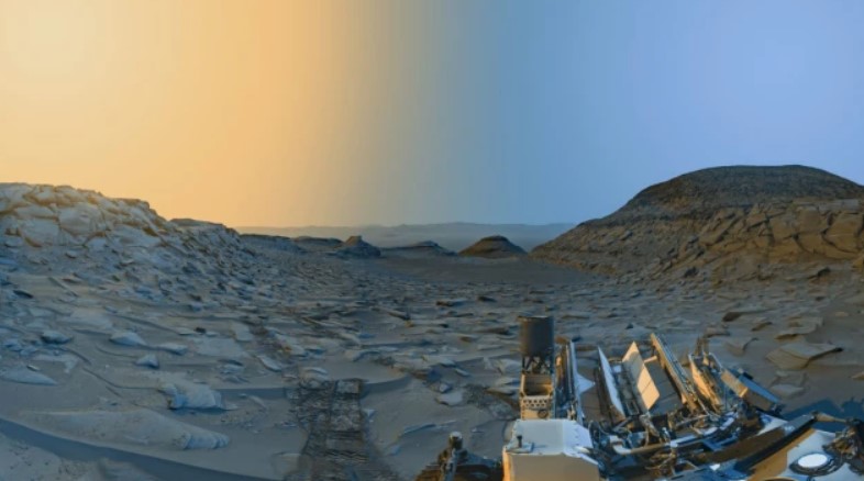 La 'espectacular' postal de un valle en Marte que ha captado el rover Curiosity de la NASA