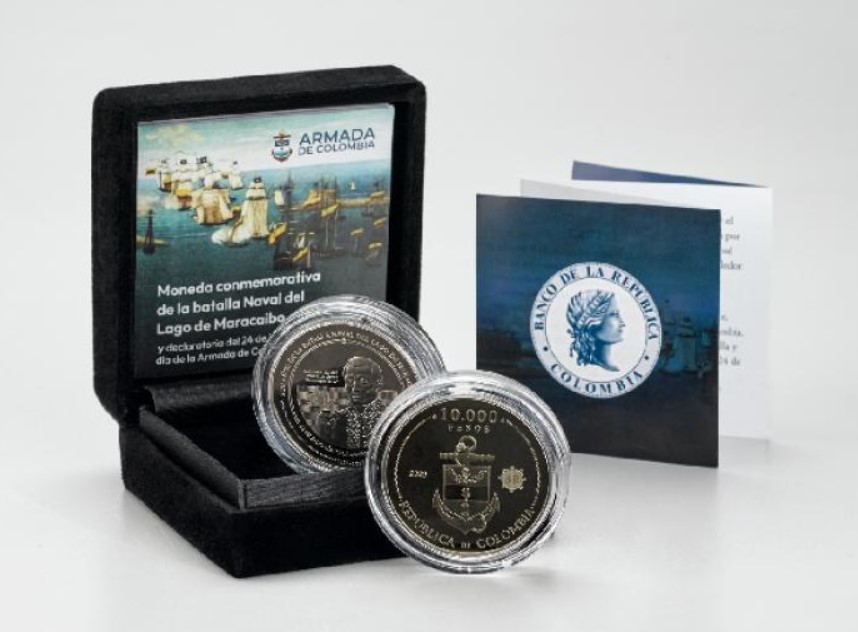 ¿Cómo es la moneda de 10 mil pesos conmemorativa del Día de la Armada Colombiana?