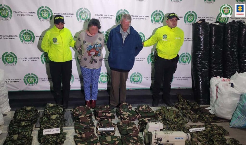 Desmantelan centro de confecciones ilegales para disidencias de las Farc en Bogotá