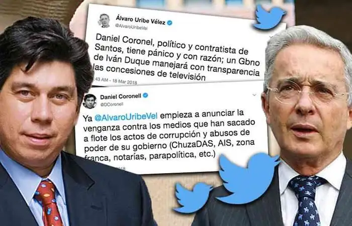 Nuevo cara-cara judicial entre Daniel Coronel, Alvaro Uribe