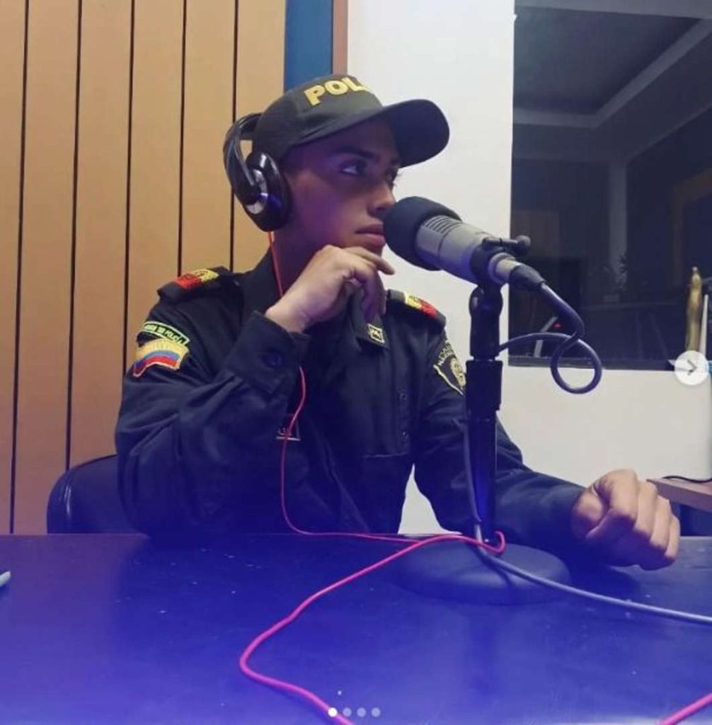 Andrés Camilo Parales, policía satánico en Bucaramanga.