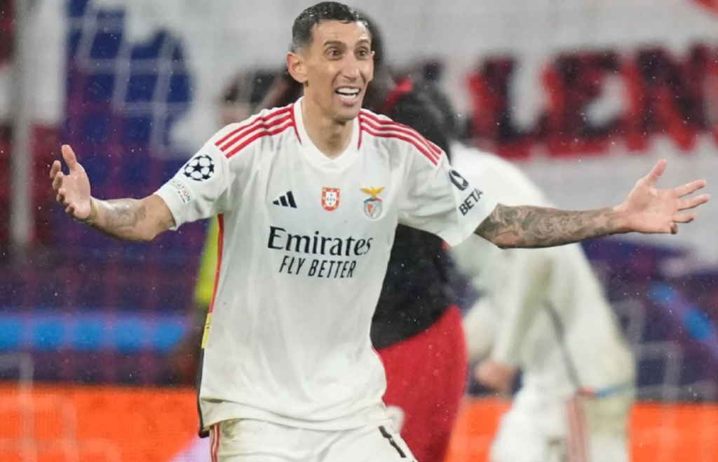 La joya de Ángel Di María en el triunfo del Benfica en Champions