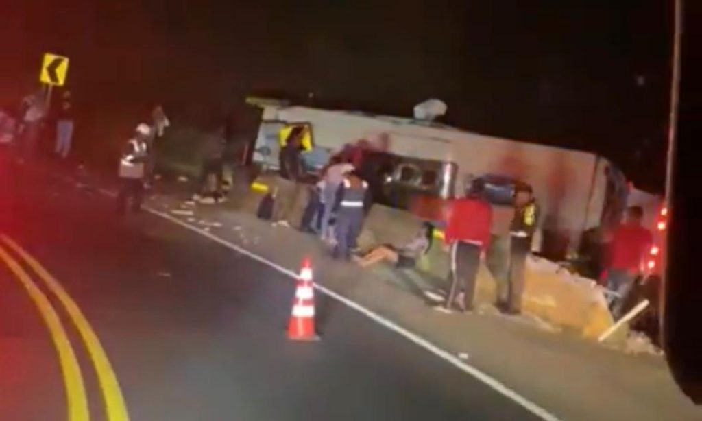 Accidente que dejó 30 heridos. Foto: El Tiempo