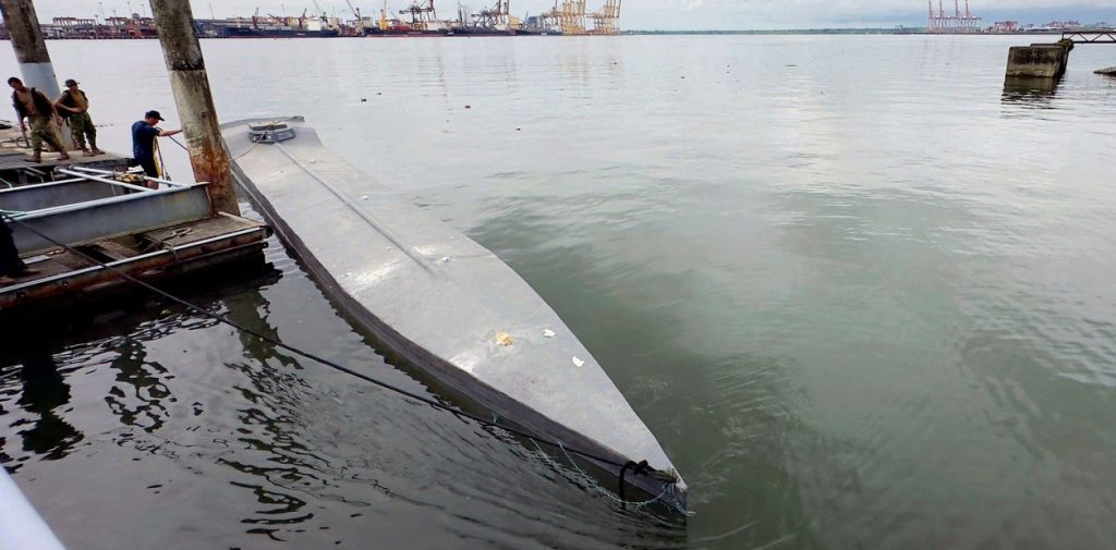 Submarino incautado por autoridades colombianas. Foto: Clarin