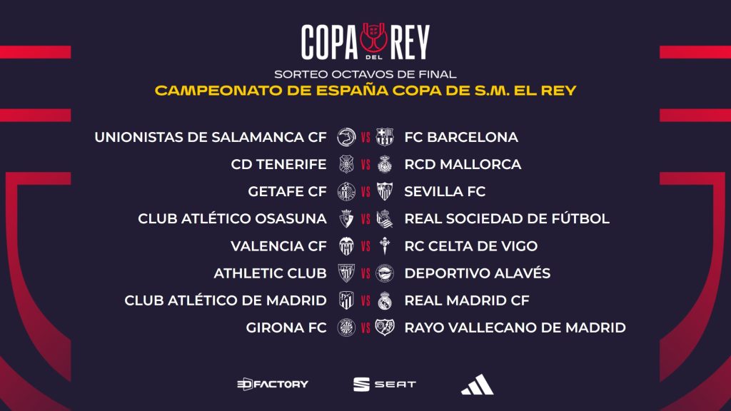 Sorteo de Copa de Rey. Foto: x.com/rfef