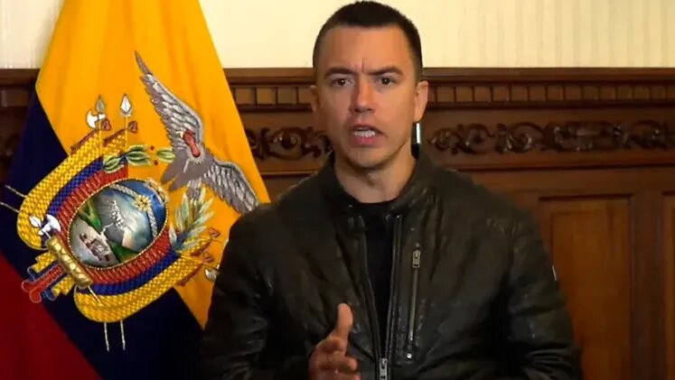 El presidente de Ecuador, Daniel Noboa.