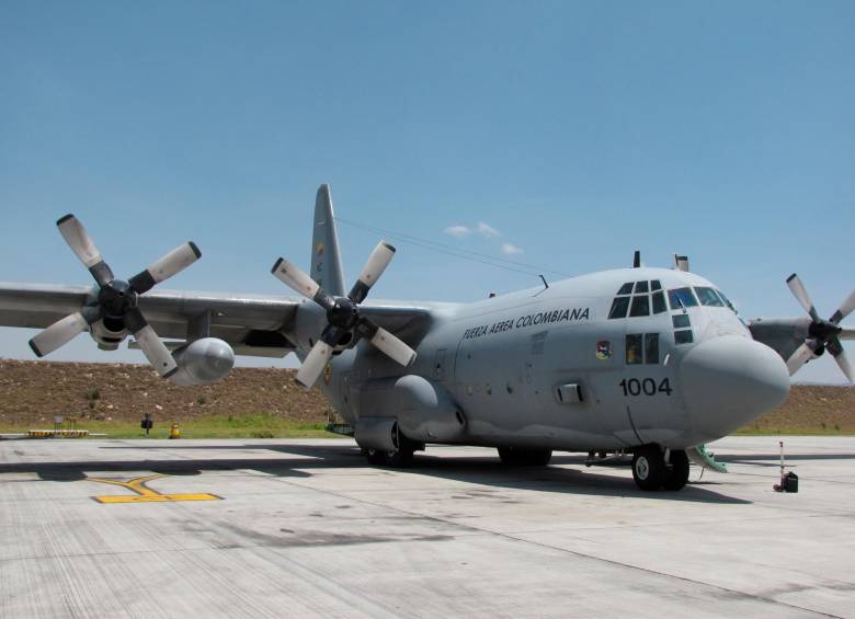 Avión C-130 Hércules de la Fuerza Aérea Colombiana Foto: elcolombiano