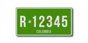 Placa verde de Remolques y Semirremolques