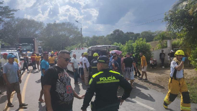 Accidente de tránsito en Sucre. Foto: elheraldo.co