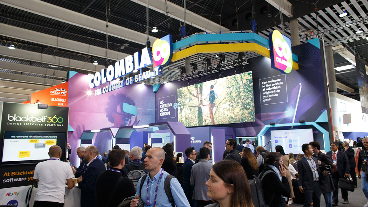 56 empresas colombianas participan en el evento. Foto: Presidencia