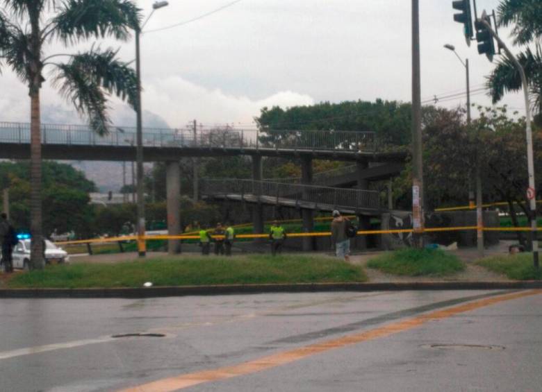 Zona donde se produjo la fuga en el sector La Minorista Foto: El Colombiano