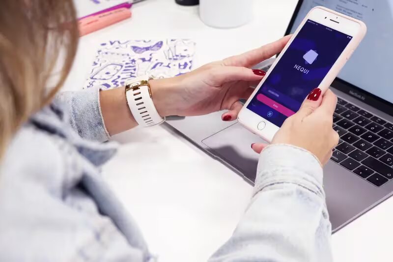 Aplicación de servicios financieros Nequi. Foto: bloomberglinea