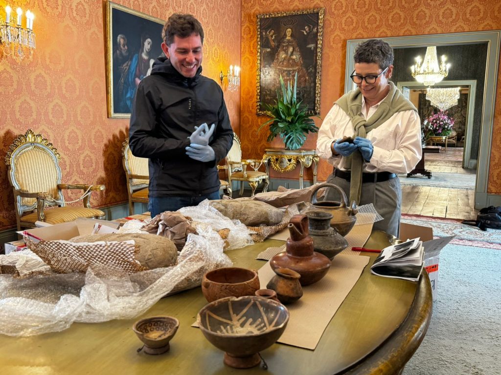 Gobierno colombiano logró la repatriación de 77 piezas arqueológicas prehispánicas Foto: Cancilleria