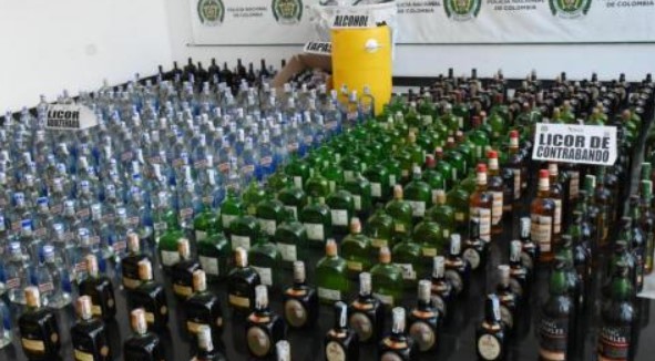 313 botellas de licor adulterado fueron decomisadas en Barranquilla