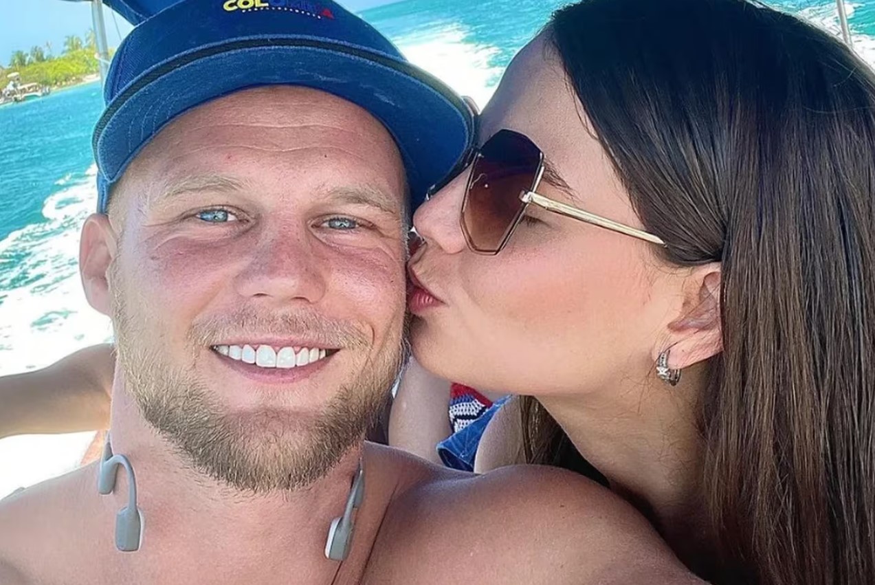 El influencer alemán Dominic Wolf se comprometió con su novia santandereana