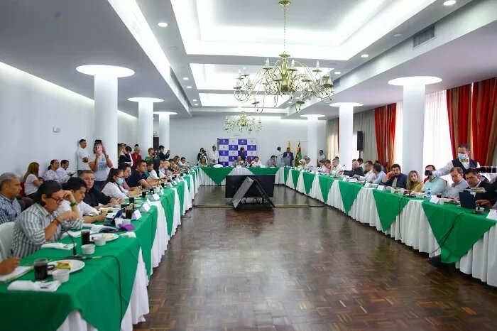 Mesa de Acción Unificada convocada Foto: Prensa Gobernación