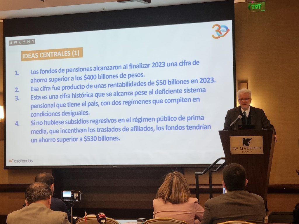 Santiago Montenegro, presidente de Asofondos Foto: @fondosdepension