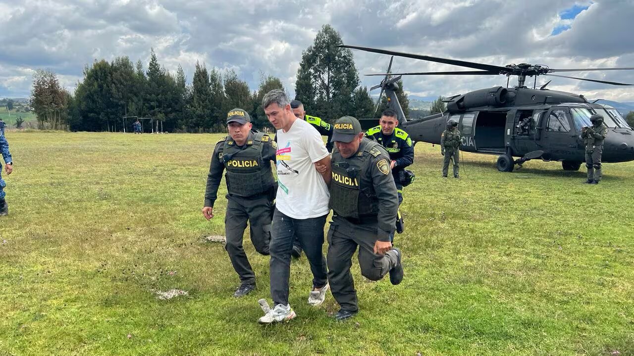 raslado de Harold Echeverry a la cárcel de Cómbita en Boyacá. Foto: Semana