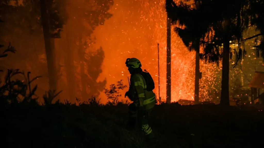 Incendios forestales en Santander Foto: agenciapi