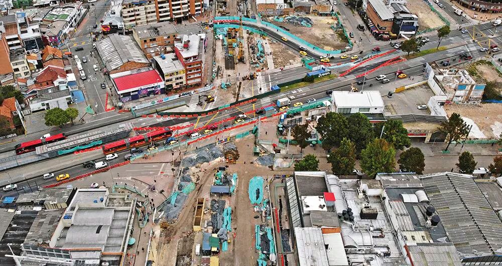 Obras del Metro de Bogotá Foto: Semana
