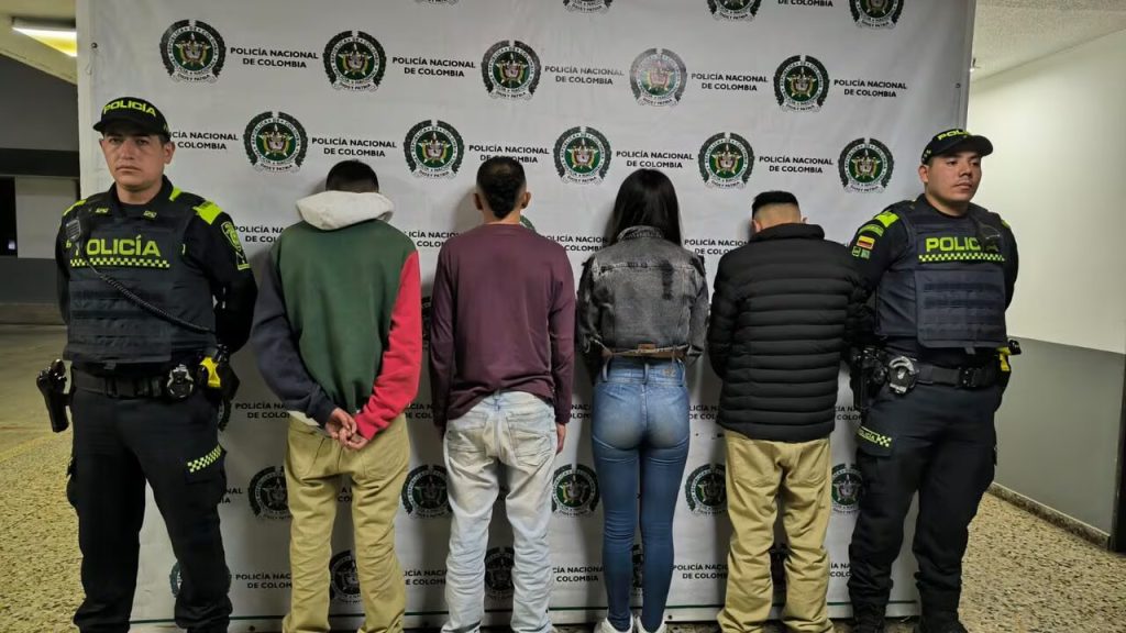 Captura de los involucrados en el hecho delictivo Foto: Policía Nacional