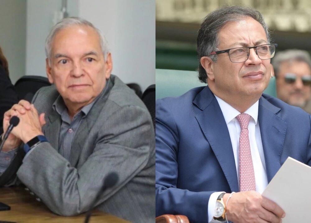 Ministro de Hacienda, Ricardo Bonilla y el presidente Gustavo Petro. Foto: bluradio