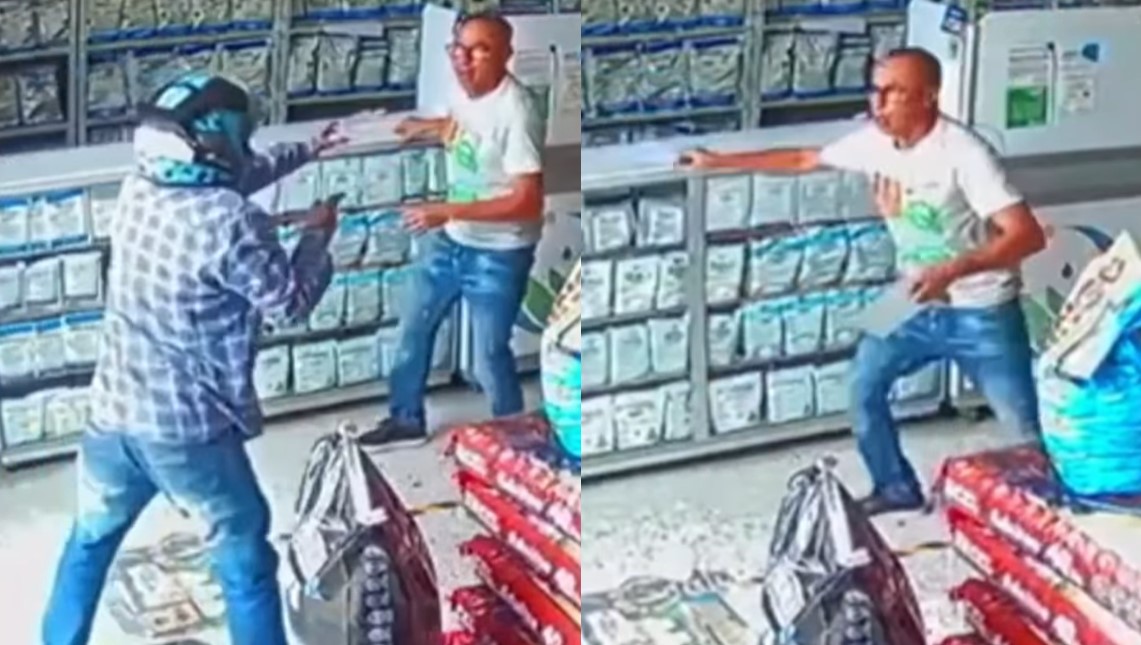 Video: Comerciante de Fusagasugá frustra intento de robo con valentía y astucia