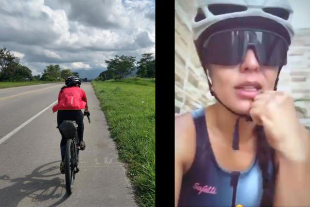 Ciclista denuncia que fue acosada en plena vía de Antioquia