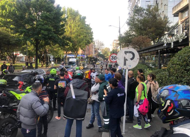 Tiroteo en el Parque la 93. Foto: El Colombiano.