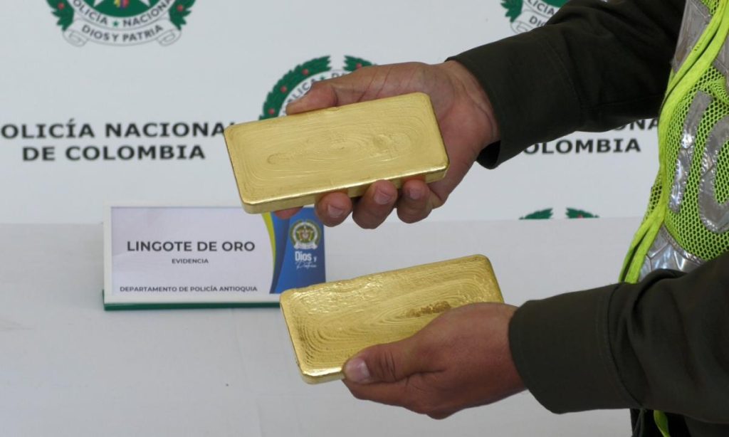 Lingotes de oro con valor de $1.200 millones Foto: El Tiempo