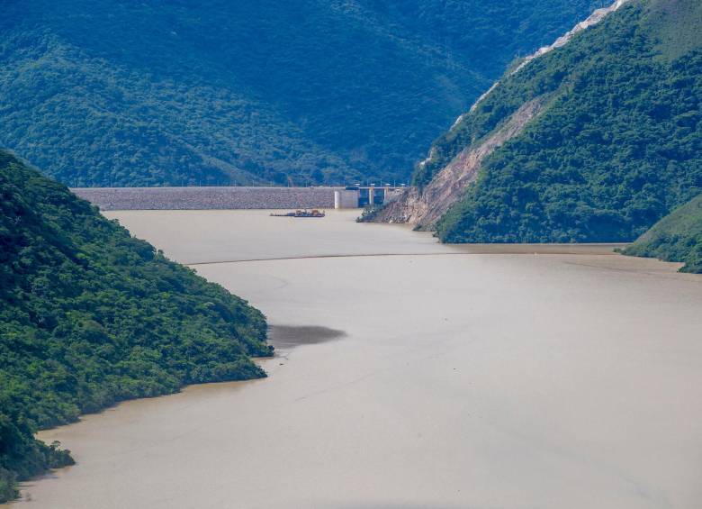 El embalse de Ituango es el más comprometido con un 72.59% de su capacidad. Foto: El Colombiano