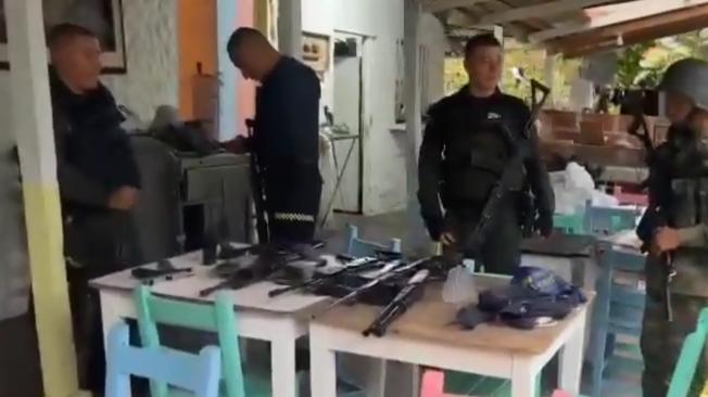 Armamento encontrado Foto: El Tiempo