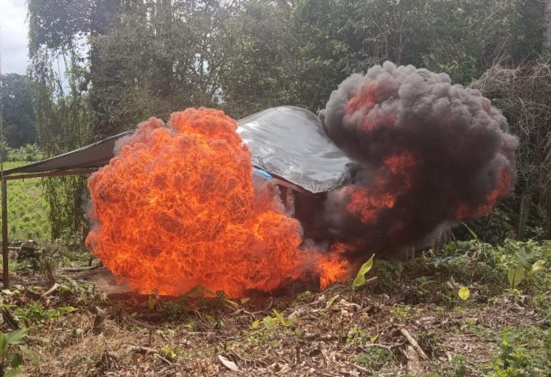 Destruidos 22 narcolaboratorios en zona rural de Nariño