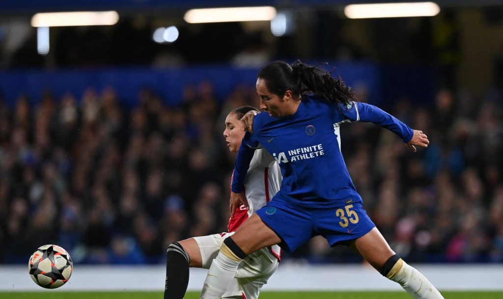 Mayra Ramírez anotó ante el Ajax Foto: chelseafc
