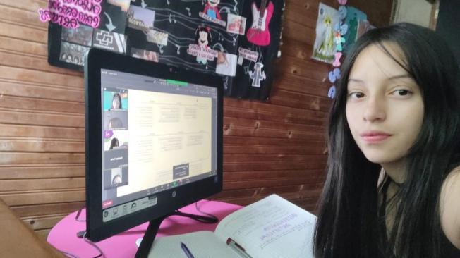 Valentina Acevedo, una estudiante de 16 años. Foto: El TIempo