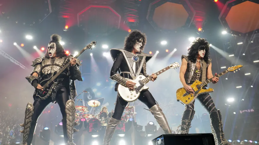 Kiss en su concierto de despedida en el Madison Square Garden en Nueva York el 2 de diciembre de 2023. Foto: AP